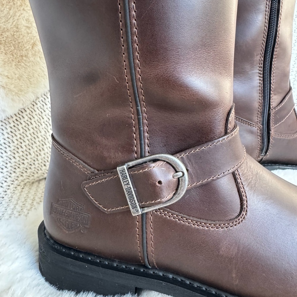 Harley-Davidson® Women's Kirtland Ride Brown Motorcycle Boots D87307 - Picture 5 of 13